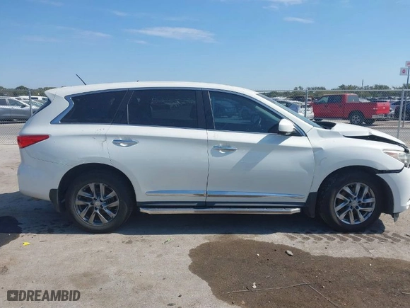 2013 Infiniti JX35 with VIN 5N1AL0MN9DC304963, listed as a IAAI auction lot 40640642 with 186097 miles. Bid and sale history available at carsss.com. Image 13.