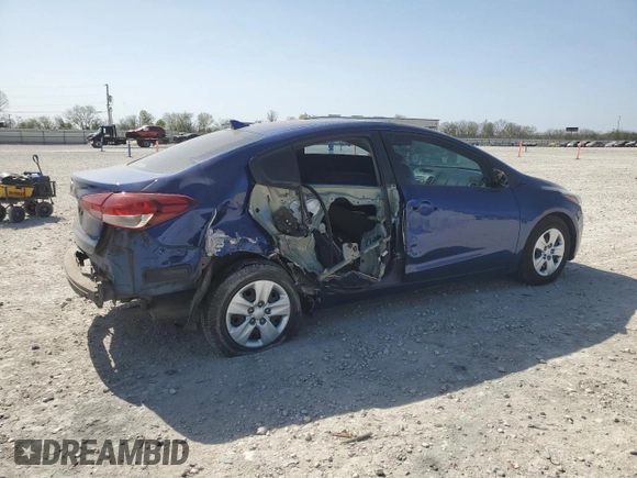 2017 Kia Forte LX with VIN 3KPFK4A70HE141614, listed as a Copart auction lot 49859225 with 64,561 mi miles and Salvage Title. Bid and sale history available at carsss.com. Image 3.
