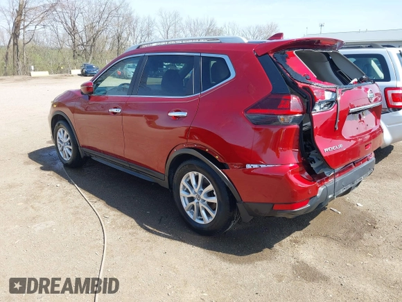 2019 Nissan Rogue SV with VIN 5N1AT2MT3KC721034, listed as a IAAI auction lot 41909688 with 27,054 mi miles and . Bid and sale history available at DreamBid. Image 3.