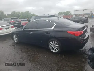 2017 Infiniti Q50 Premium with VIN JN1EV7ARXHM834006, listed as a Copart auction lot 57893235 with 65,068 mi miles and Salvage title. Bid and sale history available at DreamBid. Image 2.
