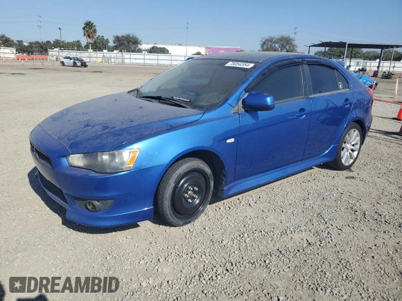2010 Mitsubishi Lancer GTS with VIN JA32X8HW8AU016449, listed as a Copart auction lot 75054354 with 173,167 mi miles and Salvage Title. Bid and sale history available at DreamBid. Image 1.