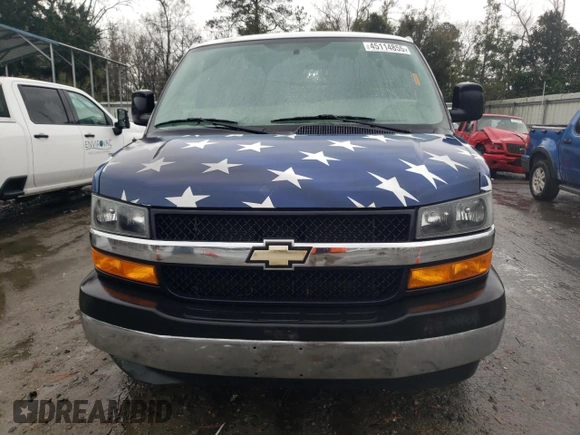 2019 Chevrolet Express Cargo Van with VIN 1GCWGAFG8K1229135, listed as a Copart auction lot 45114855 with 33,244 mi miles and Salvage Title. Bid and sale history available at carsss.com. Image 5.
