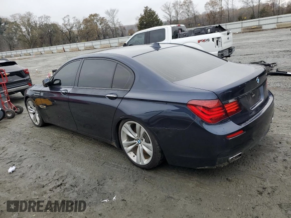 2015 BMW 7 Series 750Li xDrive with VIN WBAYF8C50FD654051, listed as a Copart auction lot 84419284 with 164,994 mi miles and Clean title. Bid and sale history available at DreamBid. Image 2.