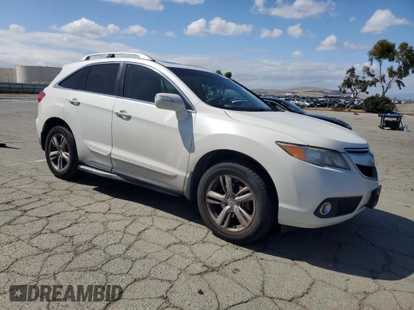 2013 Acura RDX with VIN 5J8TB3H35DL002677, listed as a Copart auction lot 56679185 with 204,398 mi miles and Salvage title. Bid and sale history available at DreamBid. Image 4.