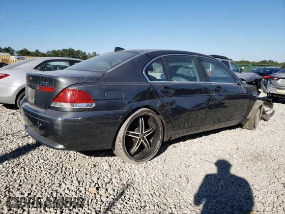2004 BMW 7 Series 745Li z VIN WBAGN63514DS55343, wystawiony jako Copart lot #75668824 z przebiegiem 153 909 mil mil oraz Szkoda całkowita • Salvage title. Historia ofert i sprzedaży dostępna na DreamBid. Obrazek 3.