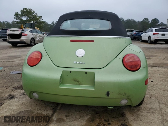 2005 Volkswagen Beetle GLS with VIN 3VWCD31Y15M316435, listed as a Copart auction lot 43012955 with 99,428 mi miles and Salvage title. Bid and sale history available at DreamBid. Image 6.