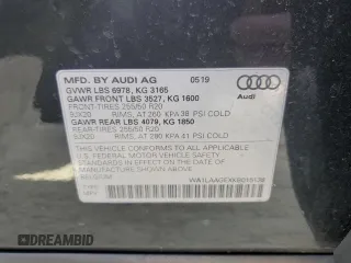 2019 Audi e-tron Premium Plus z VIN WA1LAAGEXKB015138, wystawiony jako Copart lot #48853815 z przebiegiem 35 816 mil mil oraz Szkody całkowita. Historia ofert i sprzedaży dostępna na DreamBid. Obrazek 14.