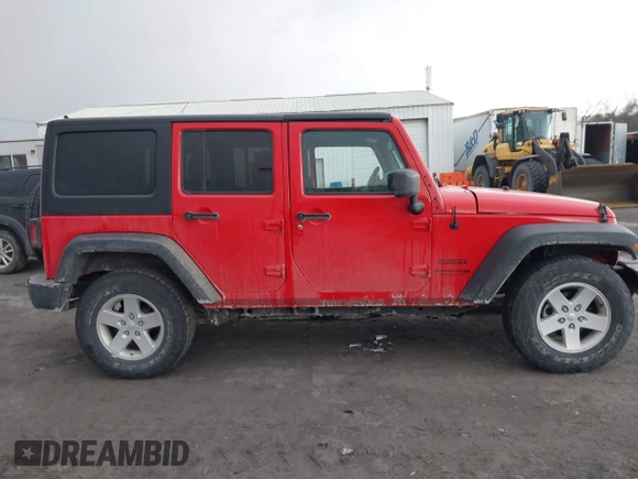 2018 Jeep Wrangler JK Unlimited Sport with VIN 1C4BJWDG0JL807344, listed as a IAAI auction lot 41440494 with 46,300 mi miles. Bid and sale history available at carsss.com. Image 13.