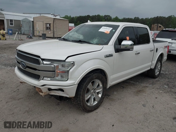 2018 Ford F-150 XL z VIN 1FTEW1EG4JFA55713, wystawiony jako IAAI lot #42096912 z przebiegiem 168 000 mil mil oraz . Historia ofert i sprzedaży dostępna na DreamBid. Obrazek 2.