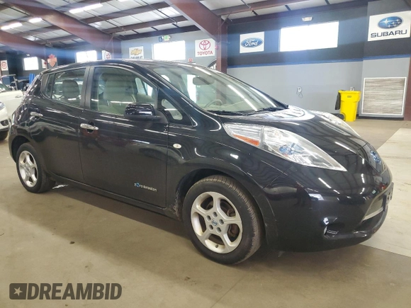 2012 Nissan LEAF SL with VIN JN1AZ0CP5CT017515, listed as a Copart auction lot 56377265 with 60,217 mi miles and Clean Title. Bid and sale history available at DreamBid. Image 4.