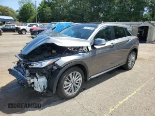 2023 Infiniti QX50 Luxe with VIN 3PCAJ5BA1PF111754, listed as a Copart auction lot 57872945 with 47,018 mi miles and Salvage title. Bid and sale history available at DreamBid. Image 1.