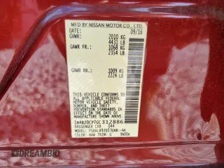 2016 Nissan LEAF S z VIN 1N4BZ0CP7GC312886, wystawiony jako Copart lot #57893505 z przebiegiem Nie podano mil oraz Szkoda całkowita • Salvage title. Historia ofert i sprzedaży dostępna na DreamBid. Obrazek 12.