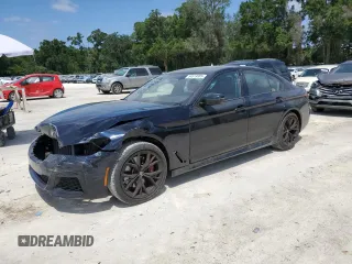 2023 BMW 5 Series 530i with VIN WBA53BH04PWY02486, listed as a Copart auction lot 54519385 with 26,979 mi miles and Salvage title. Bid and sale history available at DreamBid. Image 1.