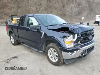 2022 Ford F-150 XL with VIN 1FTEX1EP8NFC46845, listed as a Copart auction lot 51635285 with 68,192 mi miles and Salvage title. Bid and sale history available at DreamBid. Image 4.