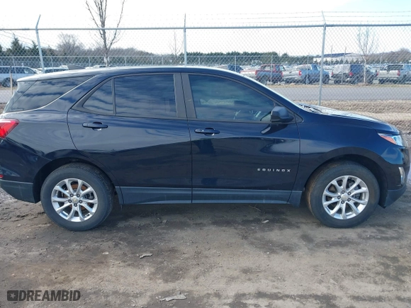 2020 Chevrolet Equinox LS with VIN 2GNAXSEV7L6115391, listed as a IAAI auction lot 41613087 with 57,648 mi miles. Bid and sale history available at carsss.com. Image 13.
