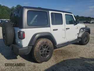 2024 Jeep Wrangler Sport S with VIN 1C4PJXDN6RW297070, listed as a Copart auction lot 56965465 with 21,872 mi miles and Salvage title. Bid and sale history available at DreamBid. Image 3.
