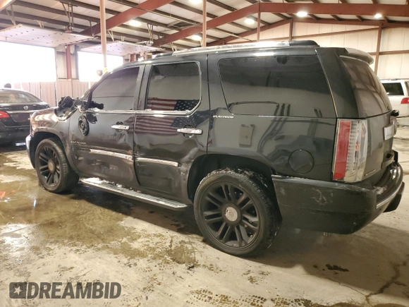2013 Cadillac Escalade Platinum Edition with VIN 1GYS4DEFXDR106971, listed as a Copart auction lot 87660985 with 197,951 mi miles and Salvage Title. Bid and sale history available at carsss.com. Image 2.