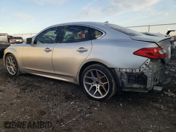 2012 Infiniti M37 with VIN JN1BY1AP7CM333444, listed as a Copart auction lot 83711914 with 162,277 mi miles and Salvage Title. Bid and sale history available at carsss.com. Image 2.