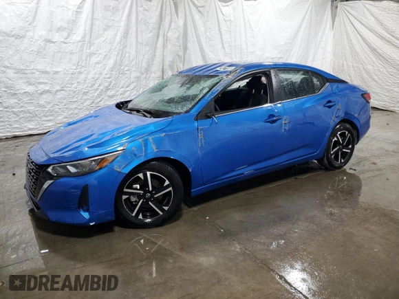 2024 Nissan Sentra SV with VIN 3N1AB8CV0RY375199, listed as a Copart auction lot 43747155 with 11,557 mi miles and Salvage Title. Bid and sale history available at DreamBid. Image 1.
