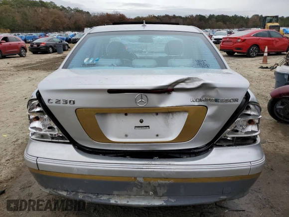 2004 Mercedes-Benz C 230 Kompressor with VIN WDBRF40J14A548030, listed as a Copart auction lot 80555724 with Not Provided miles and Salvage Title. Bid and sale history available at DreamBid. Image 6.