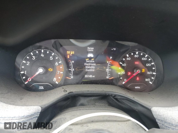 2023 Jeep Compass Sport with VIN 3C4NJDAN7PT547994, listed as a Copart auction lot 44040825 with 35,148 mi miles and Salvage title. Bid and sale history available at DreamBid. Image 9.