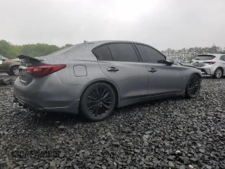 2018 Infiniti Q50 Luxe with VIN JN1EV7AR1JM433482, listed as a Copart auction lot 57093905 with Not provided miles and Salvage title. Bid and sale history available at DreamBid. Image 3.