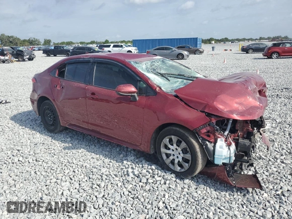 2024 Toyota Corolla LE with VIN 5YFB4MDE2RP157722, listed as a Copart auction lot 51903265 with 29,066 mi miles and Non repairable. Bid and sale history available at DreamBid. Image 4.