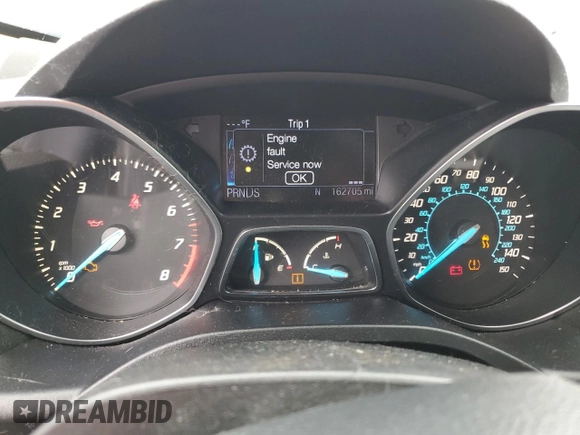2013 Ford Escape SEL with VIN 1FMCU9H91DUA79911, listed as a Copart auction lot 54265415 with 162,705 mi miles and Salvage title. Bid and sale history available at DreamBid. Image 9.