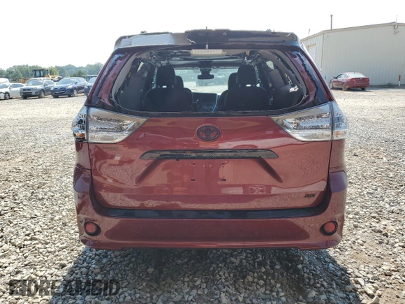 2020 Toyota Sienna SE with VIN 5TDXZ3DC4LS030663, listed as a Copart auction lot 60213385 with 51,633 mi miles and Salvage title. Bid and sale history available at DreamBid. Image 6.