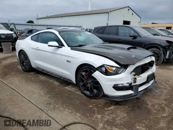 2016 Ford Mustang GT with VIN 1FA6P8CFXG5297026, listed as a Copart auction lot 61017575 with 124,367 mi miles and Salvage title. Bid and sale history available at DreamBid. Image 4.
