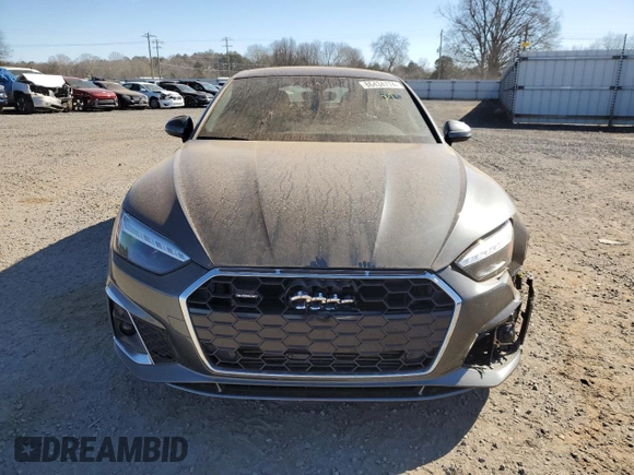 2023 Audi A5 Sportback S line Premium Plus with VIN WAUFACF59PA022964, listed as a Copart auction lot 86434774 with 39,958 mi miles and Salvage Title. Bid and sale history available at carsss.com. Image 5.