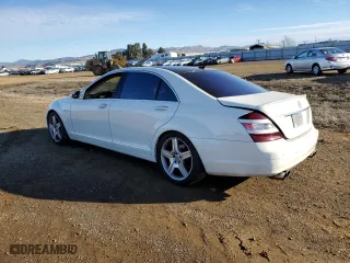 2009 Mercedes-Benz S-Class 5.5L V8 with VIN WDDNG71X29A259849, listed as a Copart auction lot 83017964 with 183,878 mi miles and Salvage Title. Bid and sale history available at carsss.com. Image 2.