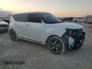 2022 Kia Soul Turbo with VIN KNDJ53AFXN7180712, listed as a Copart auction lot 43558835 with 55,487 mi miles and Salvage Title. Bid and sale history available at carsss.com. Image 4.