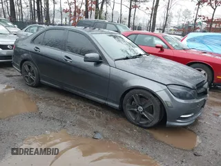 2011 Mercedes-Benz C-Class C 300 Sport with VIN WDDGF8BB2BR147077, listed as a IAAI auction lot 41559804 with 112,676 mi miles. Bid and sale history available at carsss.com. Image 1.