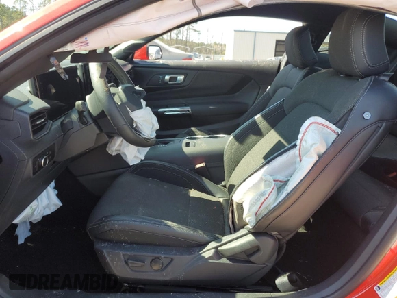 2024 Ford Mustang EcoBoost with VIN 1FA6P8TH0R5147236, listed as a Copart auction lot 46240535 with 0 mi miles and Salvage Title. Bid and sale history available at carsss.com. Image 7.