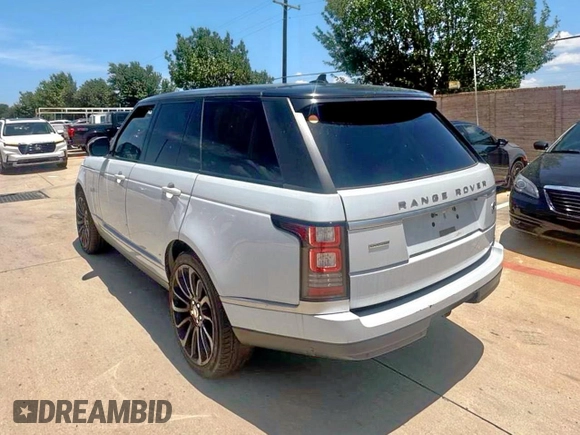 2016 Land Rover Range Rover Supercharged with VIN SALGS2EF4GA317214, listed as a Copart auction lot 66235675 with 105,629 mi miles and Clean title. Bid and sale history available at DreamBid. Image 3.