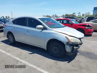 2014 Nissan Sentra SV with VIN 3N1AB7AP0EY304593, listed as a IAAI auction lot 42696754 with 137,018 mi miles and . Bid and sale history available at DreamBid. Image 1.