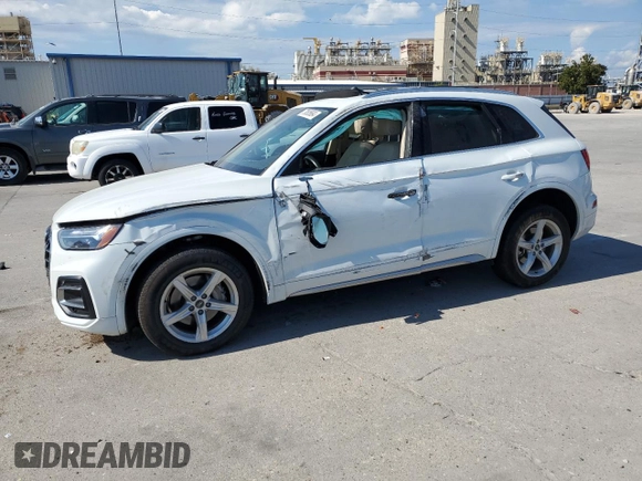 2021 Audi Q5 Premium with VIN WA1AAAFY9M2021339, listed as a Copart auction lot 73805684 with Not provided miles and Salvage title. Bid and sale history available at DreamBid. Image 1.