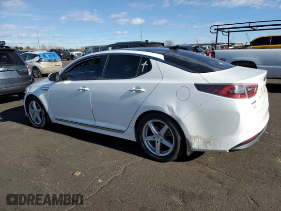 2016 Kia Optima Hybrid EX with VIN KNAGN4AD0G5098787, listed as a Copart auction lot 87245034 with 141,550 mi miles and Salvage Title. Bid and sale history available at carsss.com. Image 2.