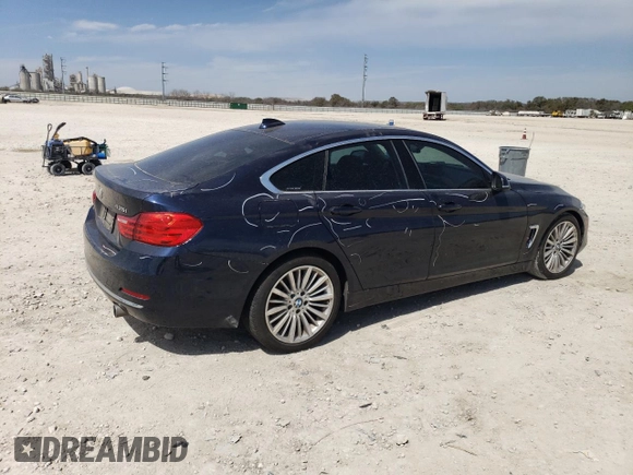 2015 BMW 4 Series 435i with VIN WBA4B1C52FD955115, listed as a Copart auction lot 49230965 with 91,383 mi miles and Salvage title. Bid and sale history available at DreamBid. Image 3.