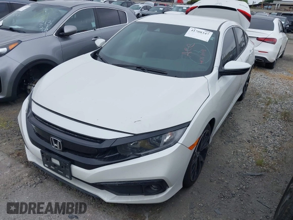 2019 Honda Civic Sport with VIN 2HGFC2F85KH512587, listed as a IAAI auction lot 41708347 with 63,895 mi miles and . Bid and sale history available at DreamBid. Image 18.