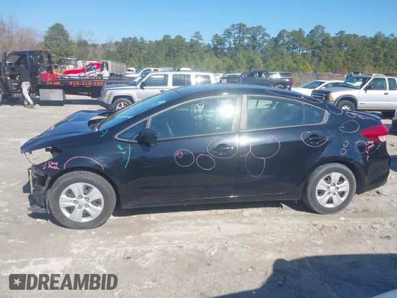 2017 Kia Forte LX with VIN 3KPFK4A79HE045187, listed as a IAAI auction lot 41428484 with 87,938 mi miles. Bid and sale history available at carsss.com. Image 15.
