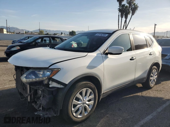 2016 Nissan Rogue S with VIN 5N1AT2MT7GC852541, listed as a Copart auction lot 52016205 with 78,005 mi miles and Salvage Title. Bid and sale history available at carsss.com. Image 1.