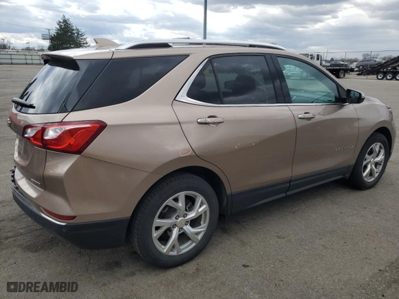 2018 Chevrolet Equinox Premier with VIN 2GNAXMEV5J6219290, listed as a Copart auction lot 50067235 with 69,387 mi miles and Salvage Title. Bid and sale history available at carsss.com. Image 3.