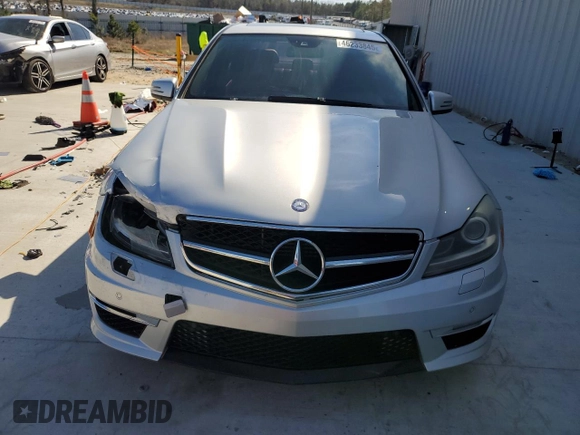 2012 Mercedes-Benz C 63 AMG with VIN WDDGF7HB1CA708788, listed as a Copart auction lot 46233845 with 164,262 mi miles and Salvage Title. Bid and sale history available at carsss.com. Image 5.
