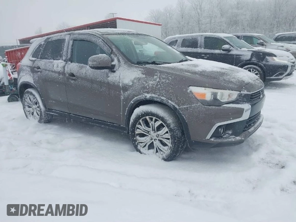2016 Mitsubishi Outlander Sport 2.4 ES with VIN JA4AR3AWXGZ041850, listed as a IAAI auction lot 41629967 with 90,652 mi miles. Bid and sale history available at carsss.com. Image 1.