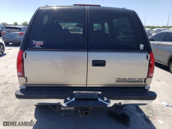 1999 Chevrolet Tahoe with VIN 3GNEK18RXXG190783, listed as a Copart auction lot 52666545 with 240,094 mi miles and Salvage Title. Bid and sale history available at carsss.com. Image 6.