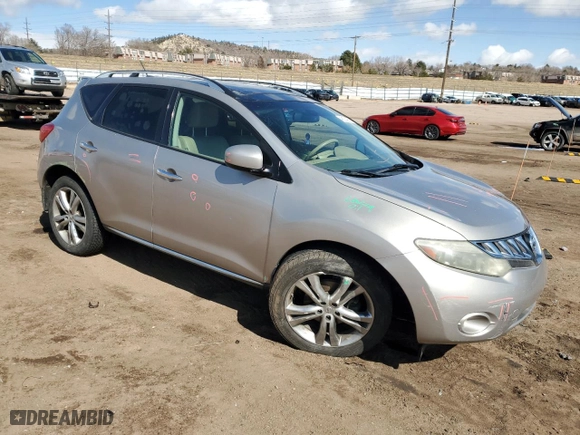 2010 Nissan Murano S with VIN JN8AZ1MUXAW004072, listed as a Copart auction lot 48004365 with 106,234 mi miles and Salvage Title. Bid and sale history available at carsss.com. Image 4.