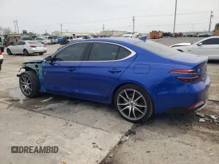 2022 Genesis G70 2.0T with VIN KMTG34TA2NU087158, listed as a Copart auction lot 51436075 with 30,069 mi miles and Salvage Title. Bid and sale history available at carsss.com. Image 2.