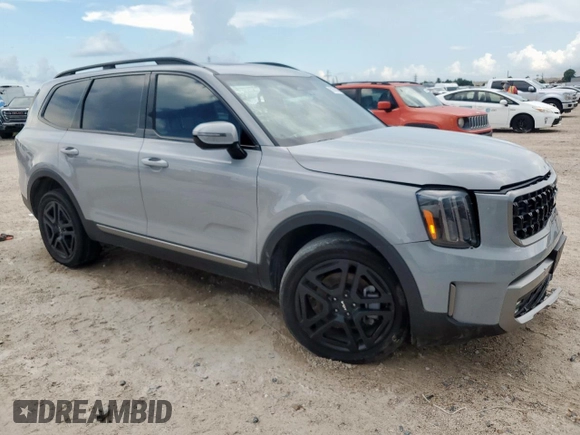 2023 Kia Telluride SX X-Line with VIN 5XYP5DGC1PG400127, listed as a Copart auction lot 62950045 with 23,443 mi miles and Salvage title. Bid and sale history available at DreamBid. Image 4.